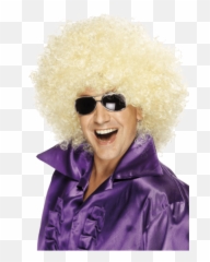 Download Big Blonde Afro Wig - Afro Blonde Png,Afro Transparent