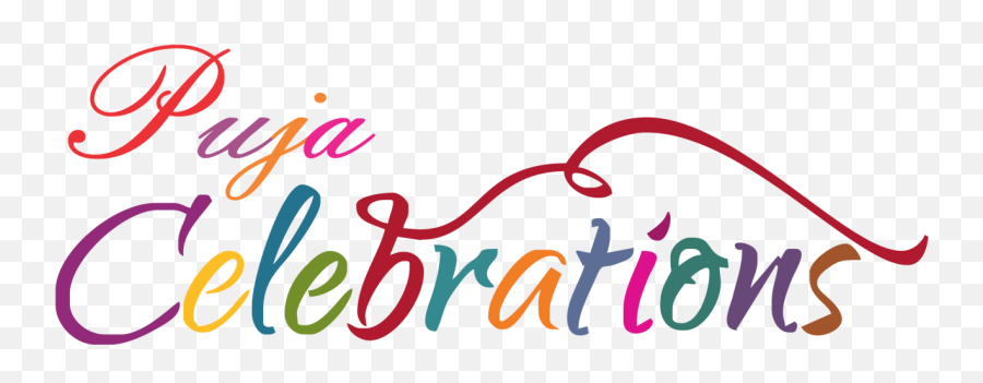 Download Puja Celebration Text Design - Celebration Text Png Transparent,Celebration Png