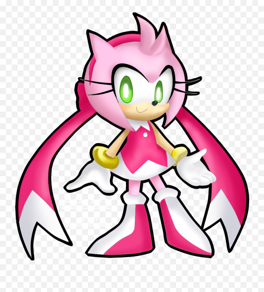 Blueblur1207 21 3 Skyline Amy 3d Test - Blaze The Cat To Draw Png,Amy Rose Png