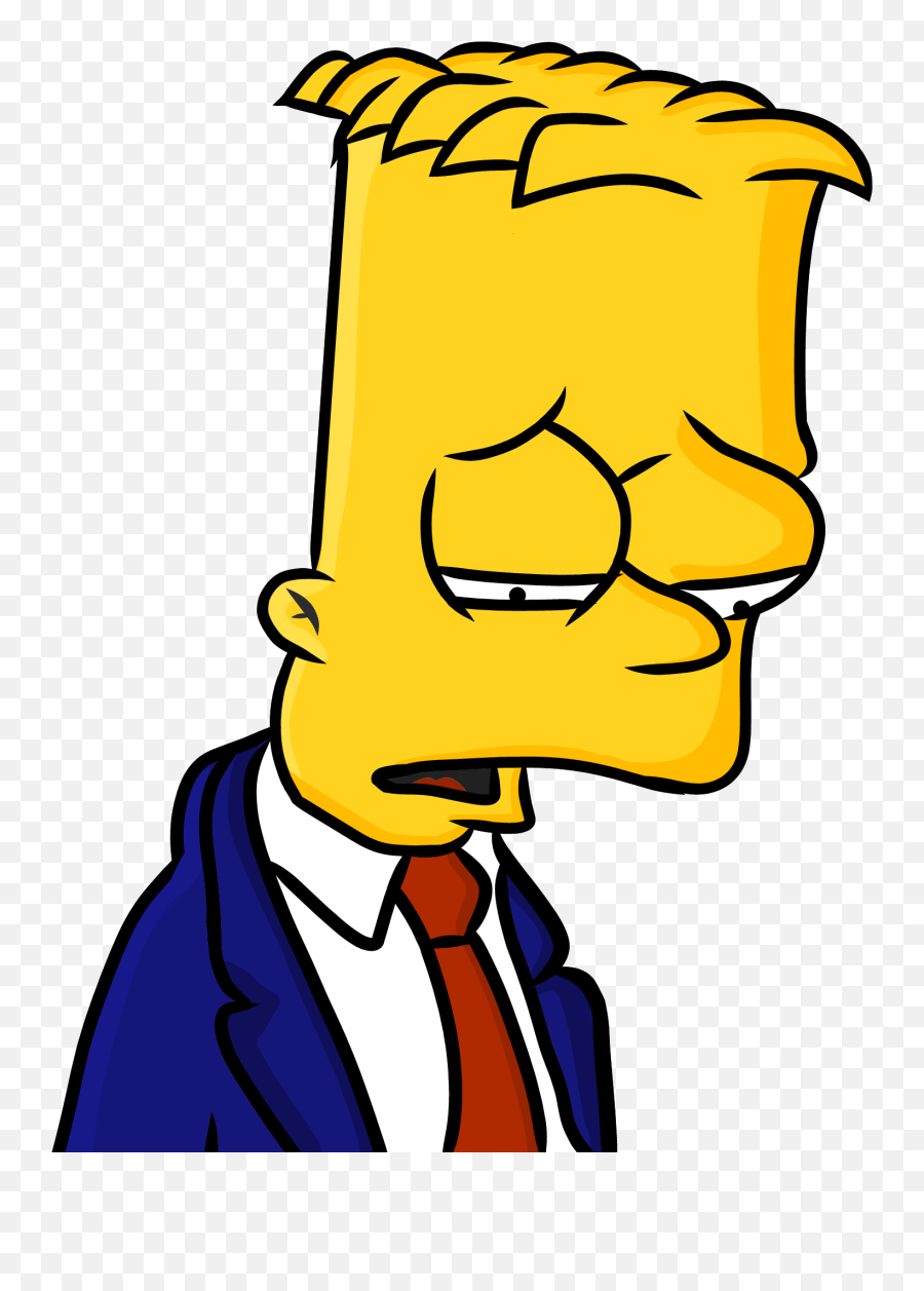 Sad Bart Png - Sad Bart Simpson Png Transparent PNG - 576x432