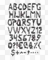 Handmade Fonts Behance - Monochrome png