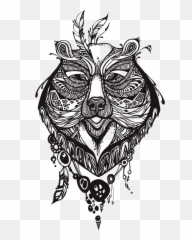 Tribal Designs Png - Bear Tattoos Tribal Totem