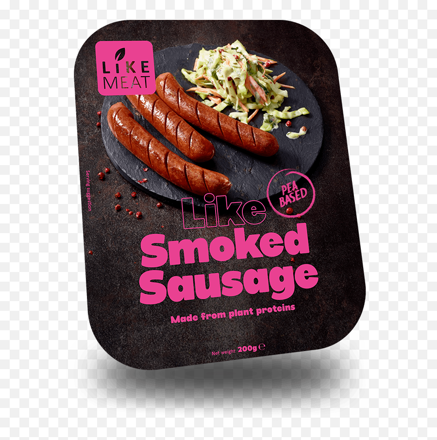 Plant - Based Like Smoked Sausage Chilled Likemeat Knackwurst Png,Sausage Png