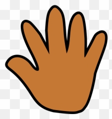 Hand Open Wave - Foot And Print png