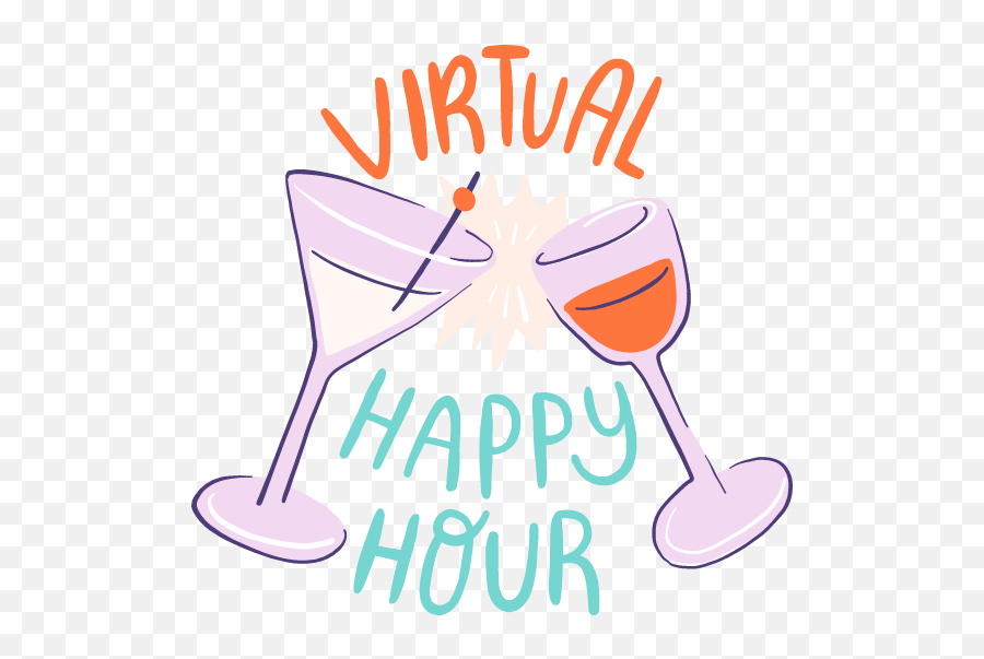 Virtual Happy Hour Graphic - Virtual Happy Hour Clipart Png,Happy Hour Png