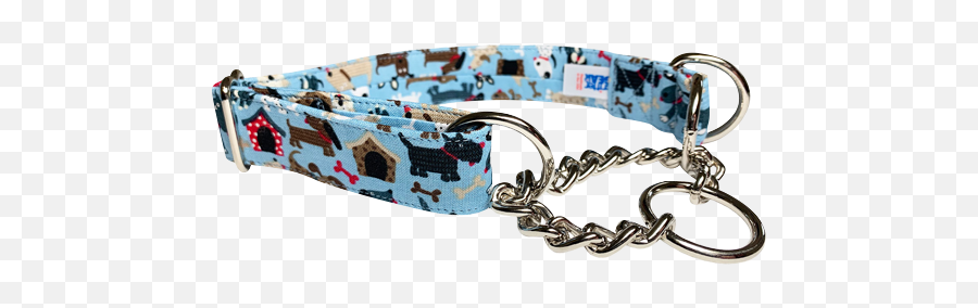 Martingale Collars With Chain Loop - Martingale Dog Collar With Chain Png,Dog Collar Png