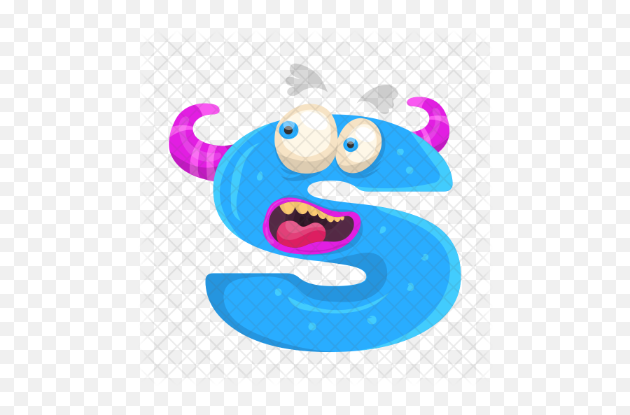 Letter S Monster Icon Of Flat Style - Letter S Cartoon Png,Letter S Png