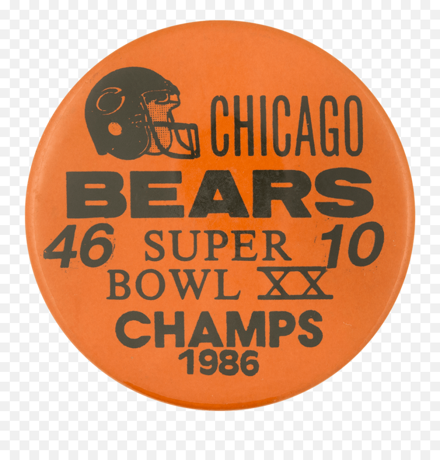 Chicago Bears Super Bowl Xx Busy Beaver Button Museum - Circle Png,Chicago Bears Png