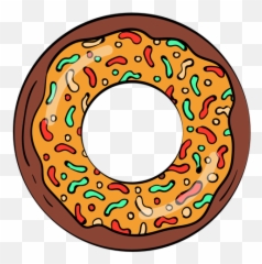 Chocolate Caramel Doughnut Cartoon - Transparent Png U0026 Svg Big,Caramel Png