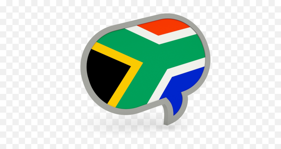 Download Illustration Of Flag South Africa - South South African Flag Speech Bubble Png,African Png