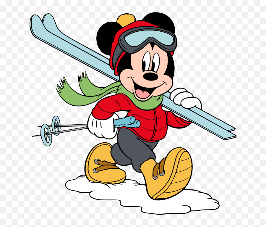 Mickey Mouse Clip Art Disney Galore - Clip Art Skiing Disney Png,Transparent Mickey Mouse