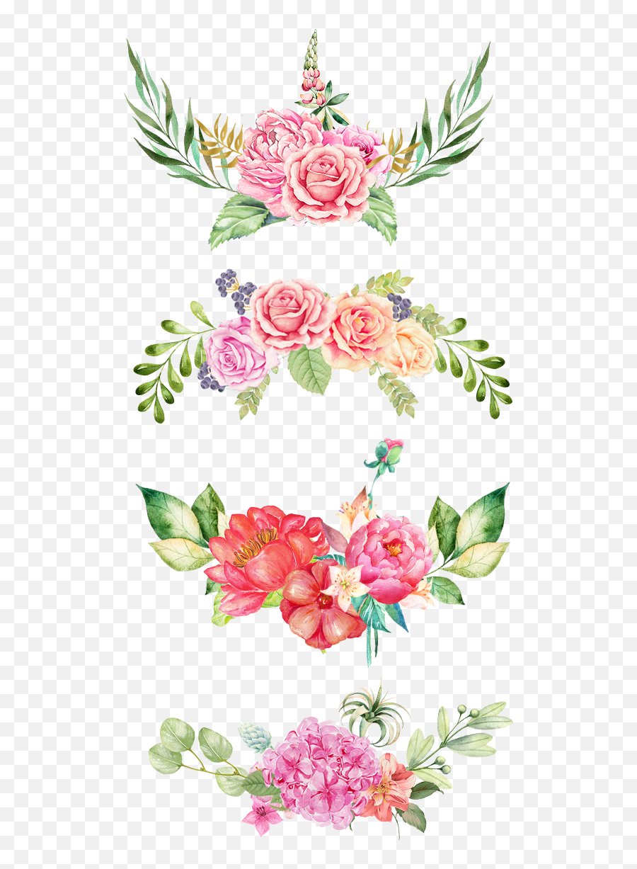 Bathroom Watercolor Flowers In Flower Png Images Pictures