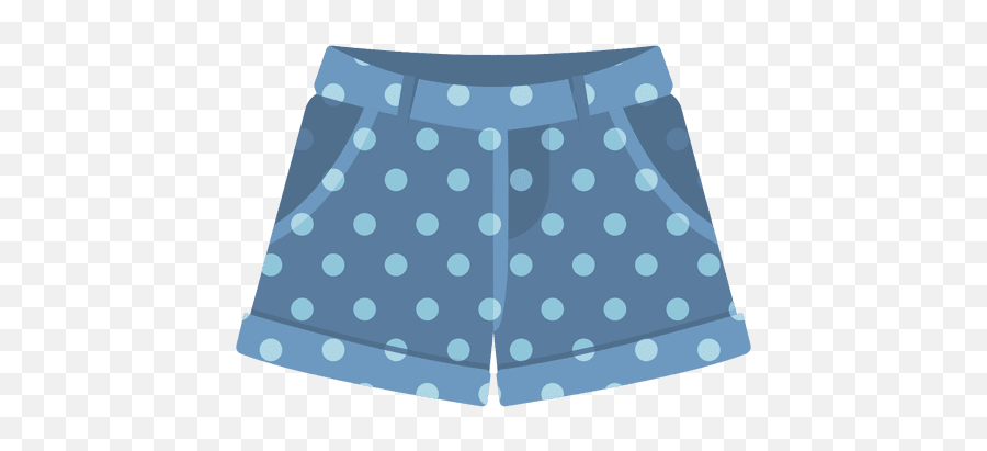 Blue Shorts Dots - Transparent Png U0026 Svg Vector File Miniskirt,Polka Dot Png