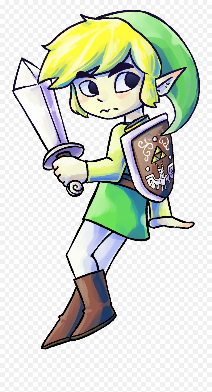 Oc Ww I Drew Toon Link From Specifically Zelda - Fictional Character Png,Toon Link Transparent