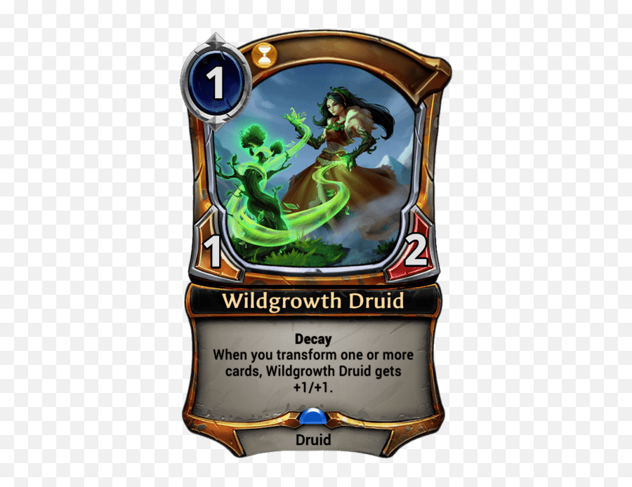 Wildgrowth Druid Eternal Cards Warcry - Infinite Hourglass Png,Druid Png