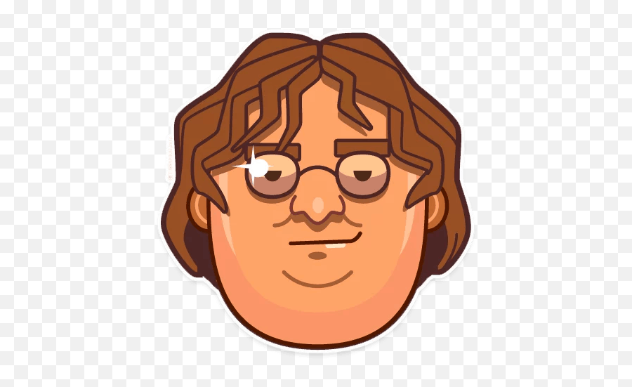 Gabe Stickers Set For Telegram - Steam Spy Png,Gabe Newell Png