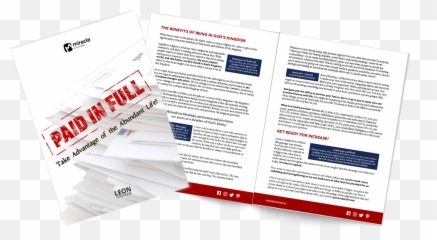 Ebook U2014 Paid In Full - Miracle Channel Brochure Png,Paid In Full Png