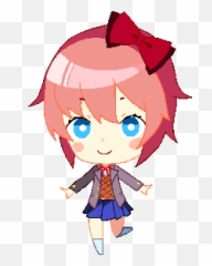 Pixilart - Doki Doki Meme Hang In There Png,Sayori Transparent