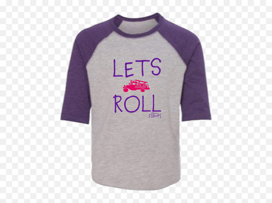 Lets Roll Girls - Long Sleeve Png,Purple Flames Png