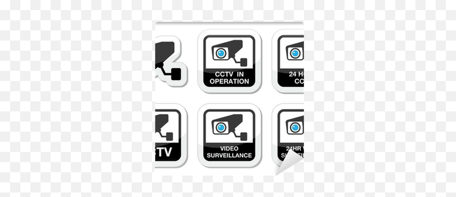 Cctv Camera Video Surveillance Icons - Technology Applications Png,Video Surveillance Camera Icon