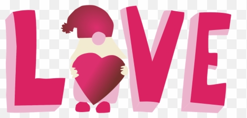 Custom Gnome Love Cut File - 5 out of 4 Patterns png