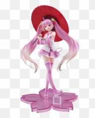 Vocaloid Sakura Miku 2nd Season New Written Figure Japanese Umbrella Ver Pvc - png