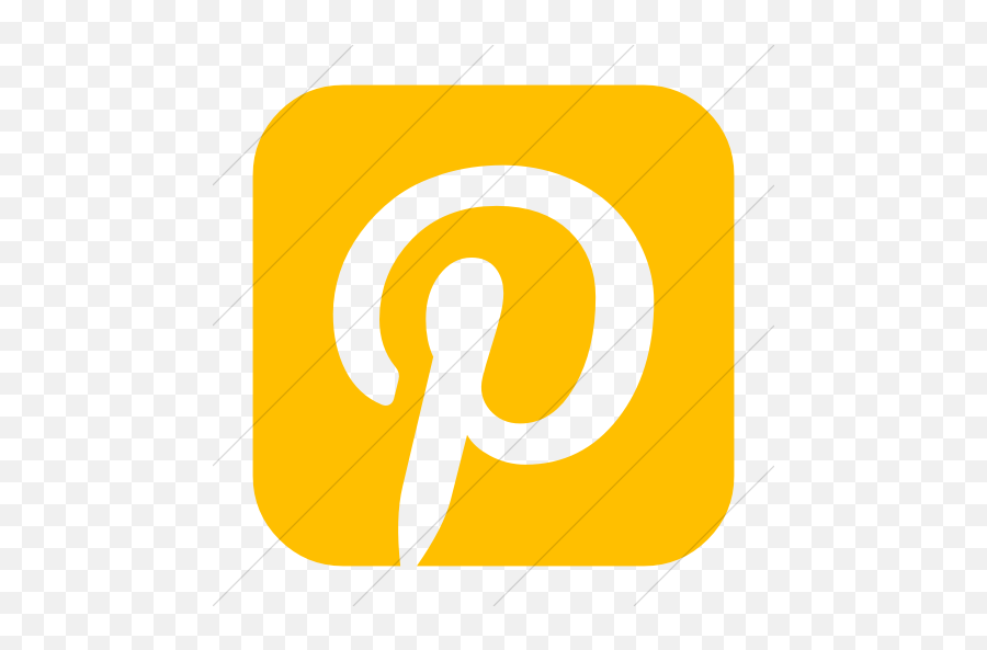 Iconsetc Simple Yellow Bootstrap Font - Social Media Apps Icons Singles Png,Icon For Pinterest