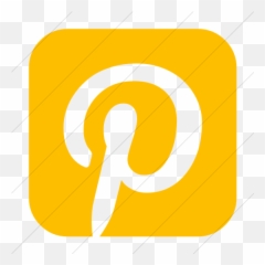 Iconsetc Simple Yellow Bootstrap Font - Social Media Apps Icons Singles Png,Icon For Pinterest