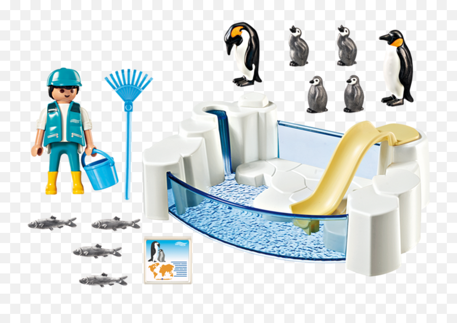 Fun Penguin Enclosure 9062 New Playmobil - Playmobil Penguin Enclosure Png,Penguin Aim Icon