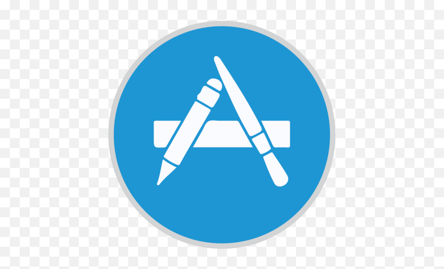 App Store Free Icon Of Mac Stock Apps - App Store Round Icon Png,Icon For App Store