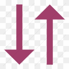 Iconsetc Simple Pink Classic Arrows Two Directions Up Down - Vertical png