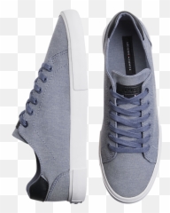 Tommy Hilfiger Light Blue Tennis Shoes - Round Toe png