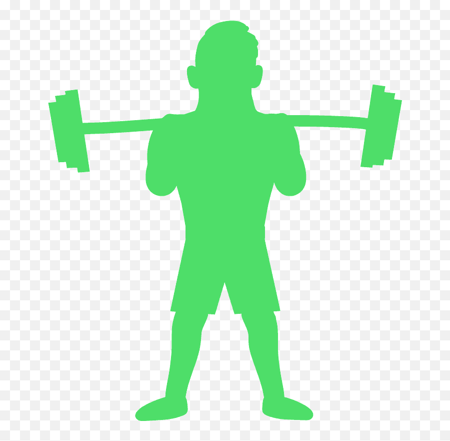 Weightlifter Silhouette - Free Vector Silhouettes Creazilla For Men Png,Workout Silhouette Icon Vector Free