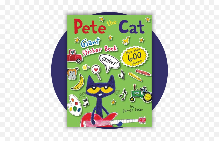 Petethecatbookscom - Pete The Cat Books Songs Videos Pete The Cat Giant Sticker Book Png,1950s Cartoon Icon