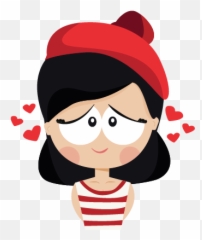 Cute Girl Stickers Messages Sticker - Cute Girl Sticker Png,Cute Stickers Png