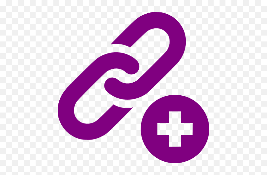 Purple Add Link Icon - Free Purple Add Icons Blue Link Icon Png,Add Icon Png