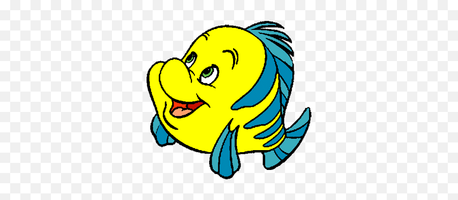 Free Flounder Cliparts Download Clip Art - Little Mermaid Ariel Coloring Pages Png,Flounder Png