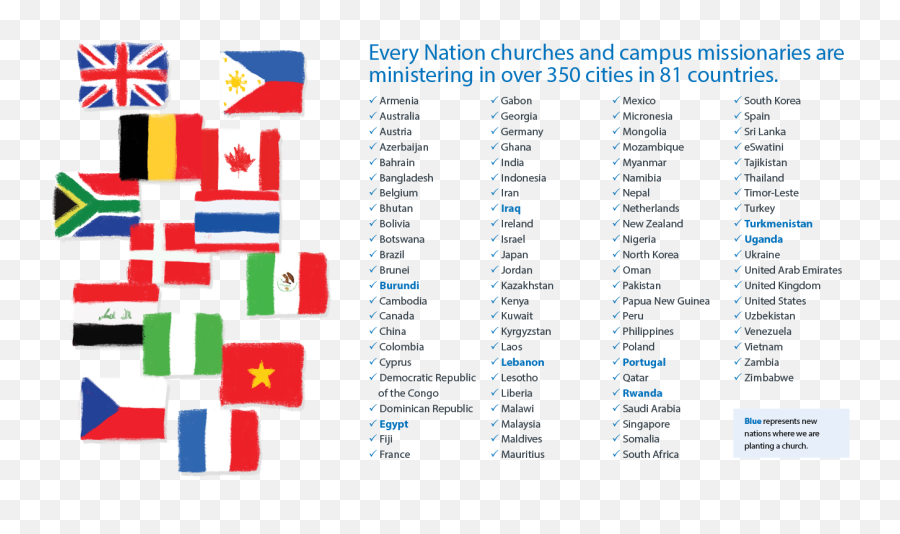 Missions List - Every Nation Nation List Png,Nepal Flag Png