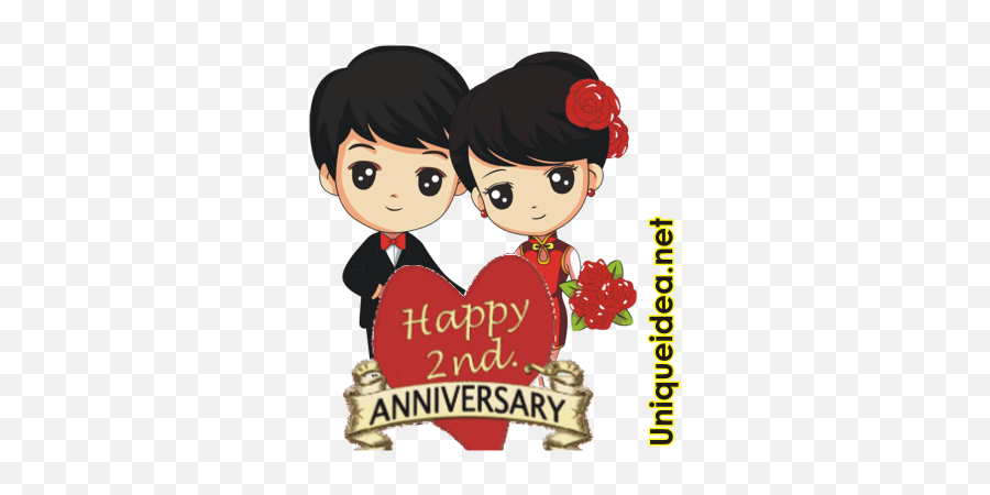 Whatsapp Sticker Happy Anniversary Lovely Couple Facebook - Love Couple Pic Cartoon  Hd Png,Happy Anniversary Png - free transparent png images 