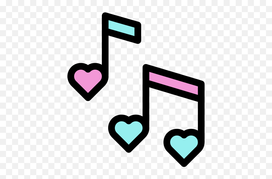 Musical Note Png Icon - Heart Music Note Clipart,Musical Notes Png