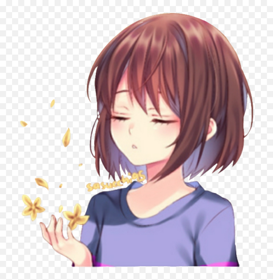 Sasucchi95 Undertale Frisk Undertalefrisk Goldenflowers - Cartoon Png,Frisk Png