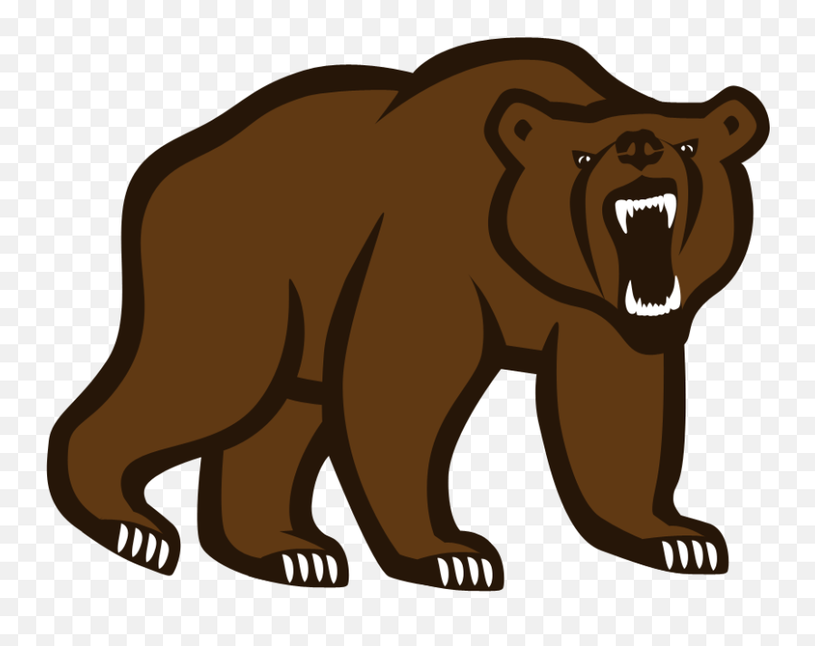 bear growling graphic