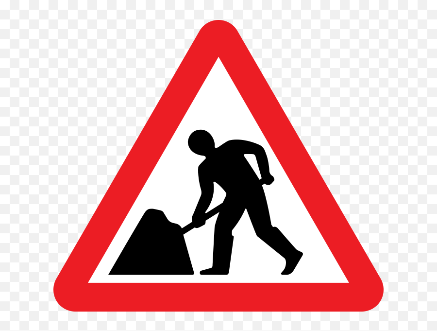 Traffic Sign 7001 - Men At Work Sign Png,Construction Sign Png