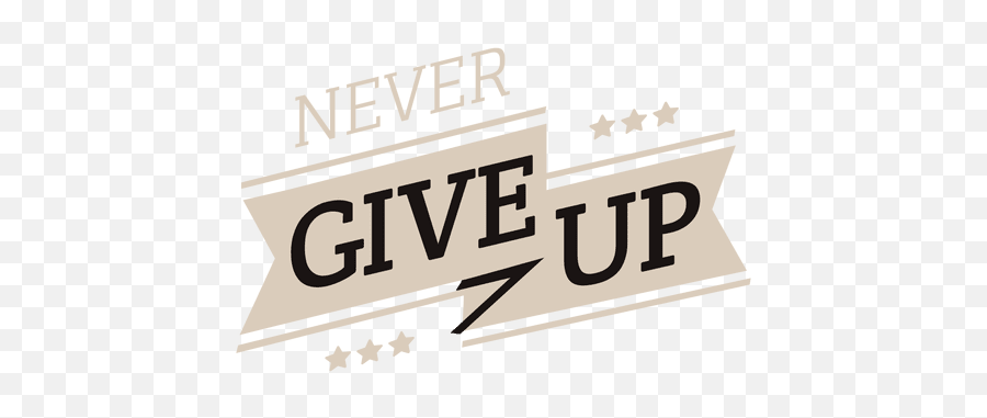 Transparent Png Svg Vector File - Never Give Up Logo Png,Inspirational Quotes Png