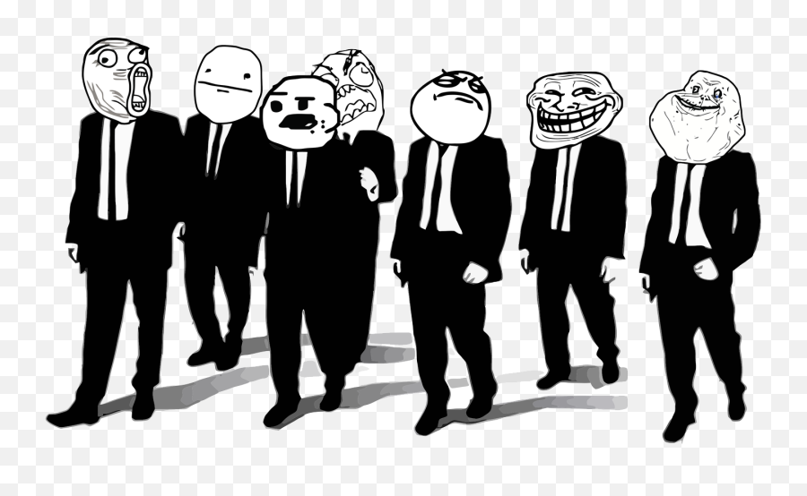 Meme Faces Together Full Size Png Download Seekpng - Reservoir Dogs Meme Faces,Meme Faces Png