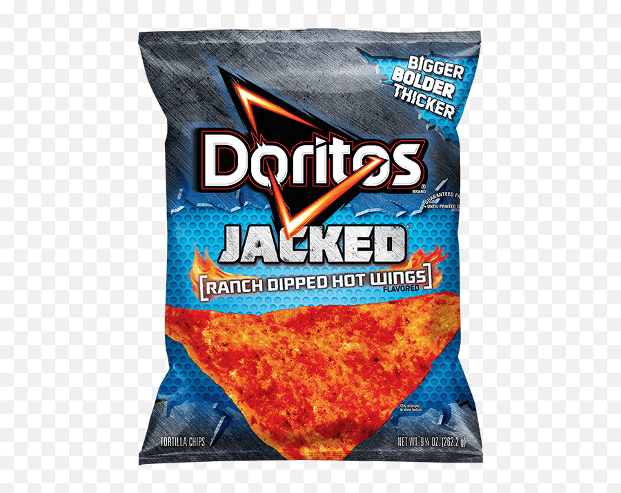 Doritos Jacked Ranch Dipped Hot Wings Flavored Tortilla - Jacked Doritos Png,Doritos Transparent