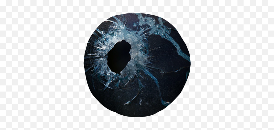 A Bullet Hole Is In Glass Tufted Floor Pillow - Round U2022 Pixers We Live To Change Bullet Hols In Glass Png,Bullet Hole Glass Png