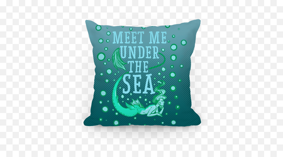 Meet Me Under The Sea Throw Pillow Lookhuman - Cushion Png,Under The Sea Png