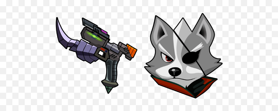 Star Fox Wolf O Donnell Blaster Cursor U2013 Custom - Cartoon Png,Star Fox Logo Png