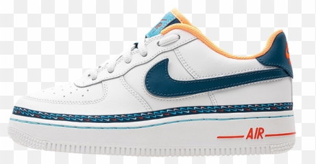Nike Air Force 1 Swoosh Chain Pack White - png